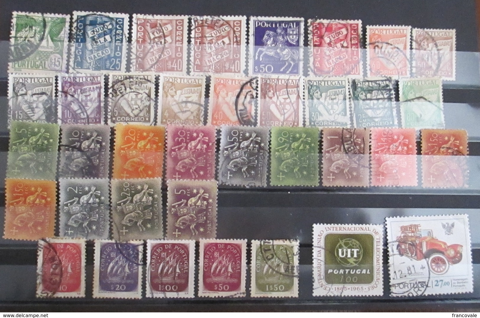 Portogallo Portugal 1931 - 1981 Lot 37 Used Stamps Various Lusiads Caravela Nacao Knight - Collections