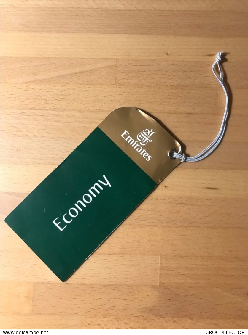 EMIRATES AIRLINES ECONOMY CLASS BAGGAGE TAG SECURITY LABEL - Baggage Etiketten