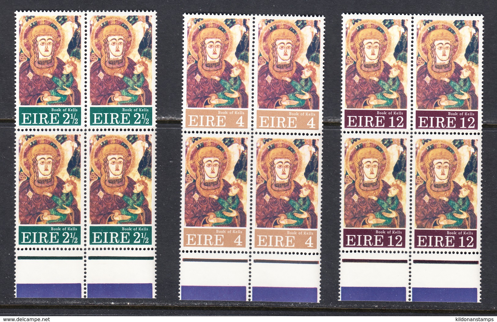 Ireland 1972 Mint No Hinge, Blocks, Sc# 323-325, SG , Yt - Ungebraucht