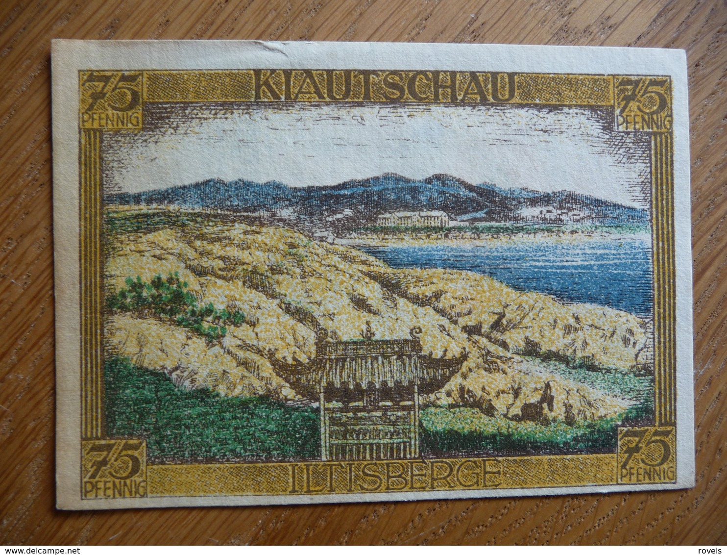 (3) Notgeld Deutsch-Hanseatischer Kolonialgedenktag 75Pfg KIAUTSCHAU 1921 - Eerste Wereldoorlog