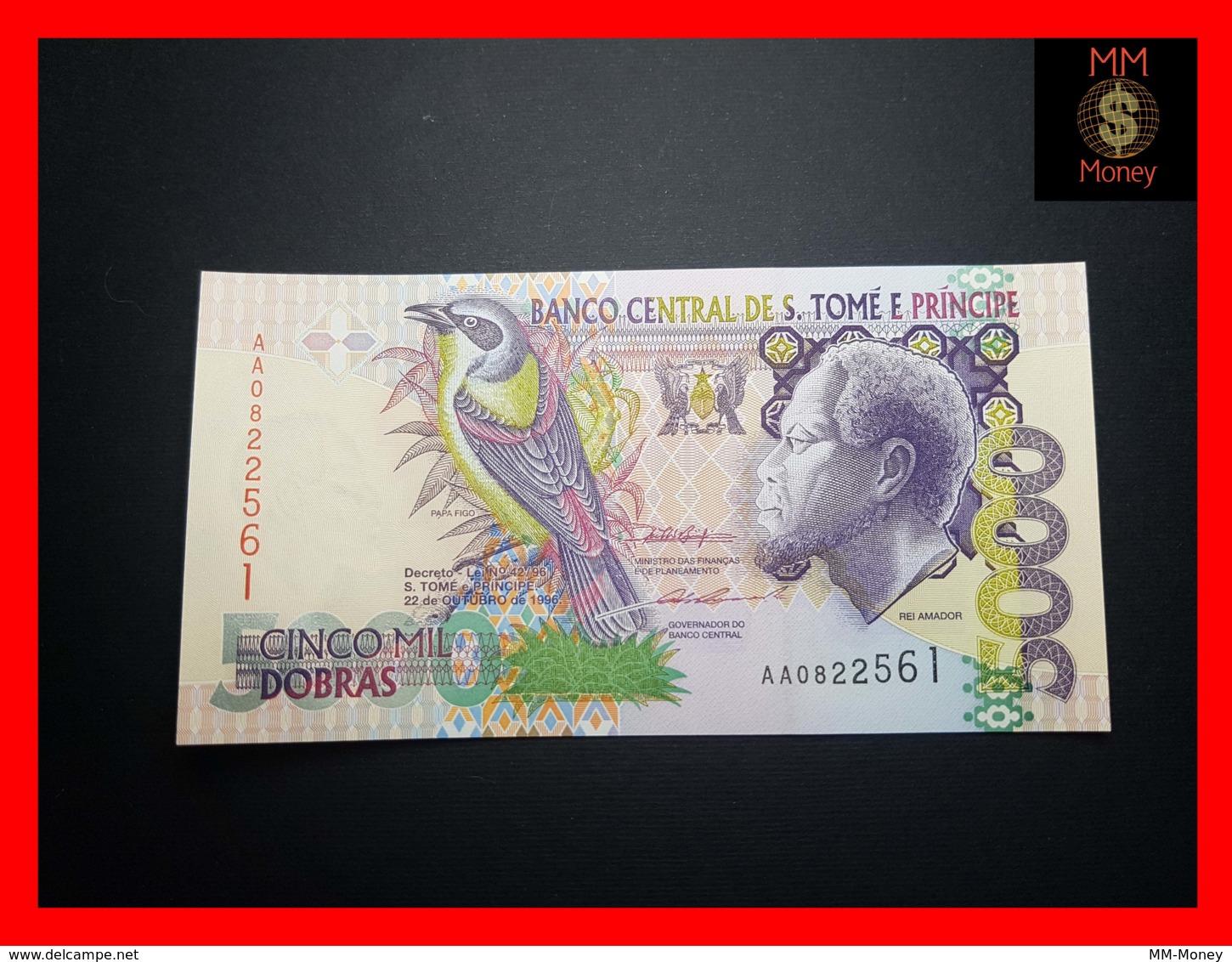 ST. TOME’ E PRINCIPE 5.000 5000 Dobras 22.10.1996  P. 65 A   UNC - San Tomé E Principe