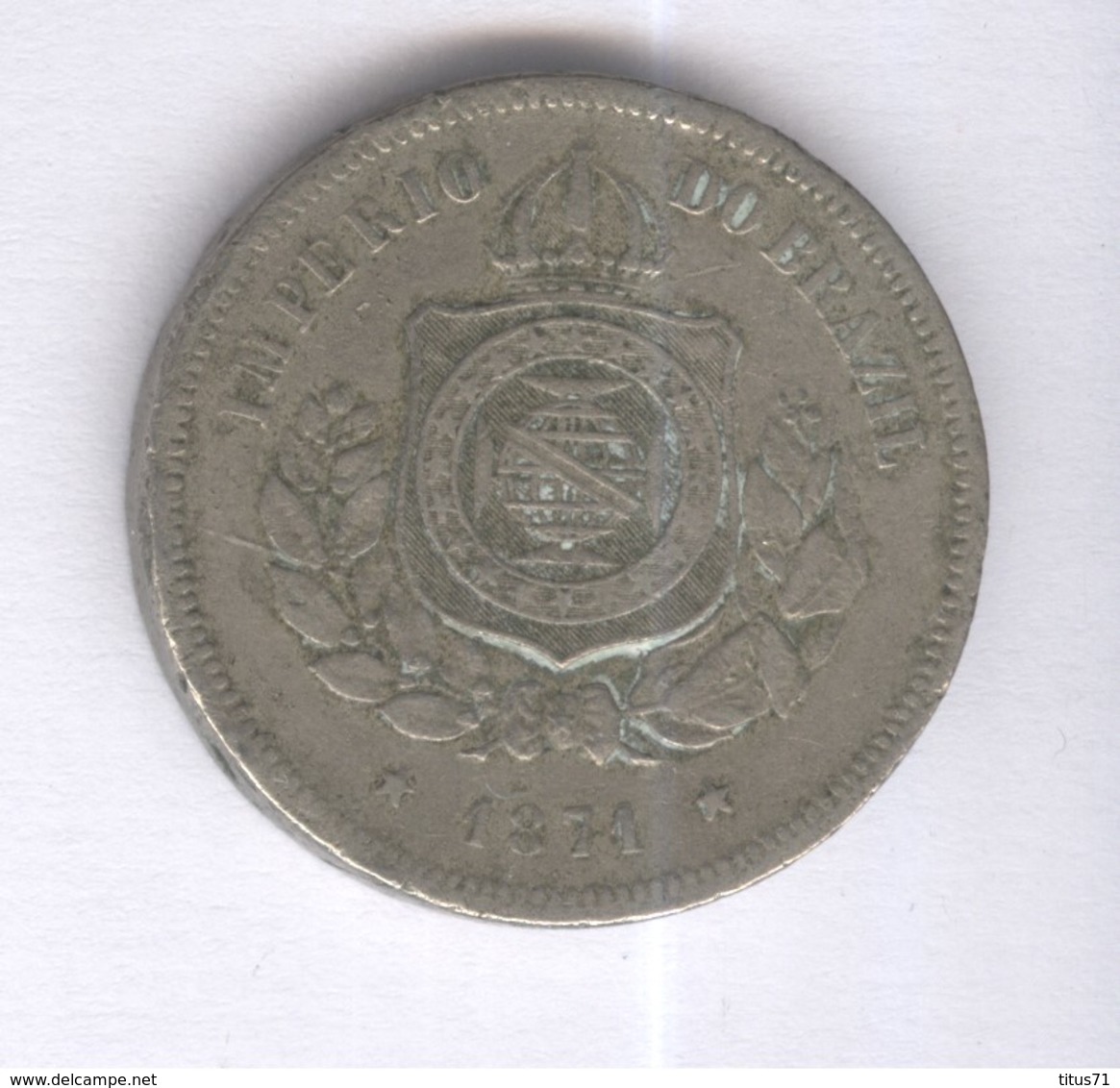100 Réis Brésil / Brasil 1870 TTB - Brasile