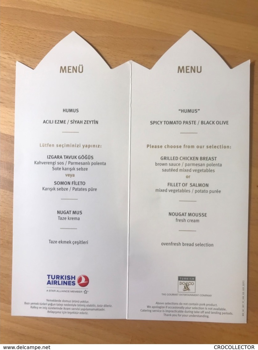 TURKISH AIRLINES BUSINESS CLASS MENU MK_NC_INT_YC_GD_GID_ROT2 - Menú