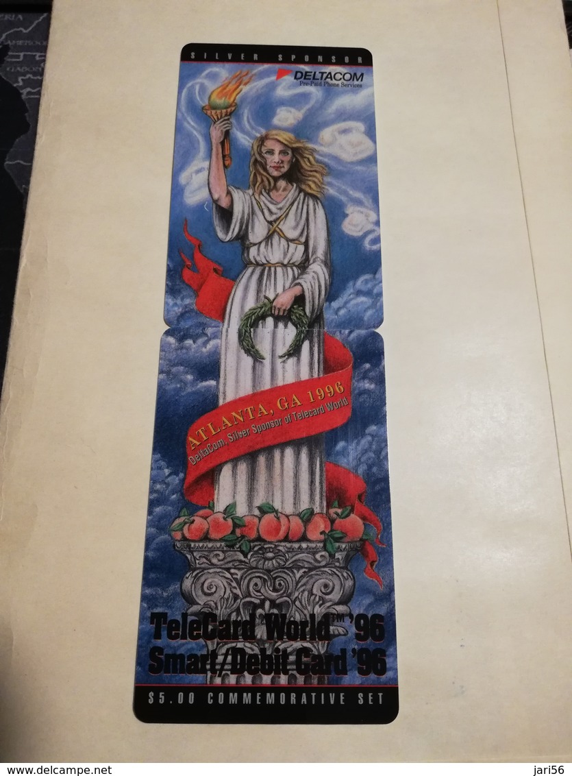 UNITED STATES  Deltacom 1996 ATLANTA SHOW CARD SET ONLY 1000 SETS  MINT   LIMITED EDITION ** 1394** - Colecciones