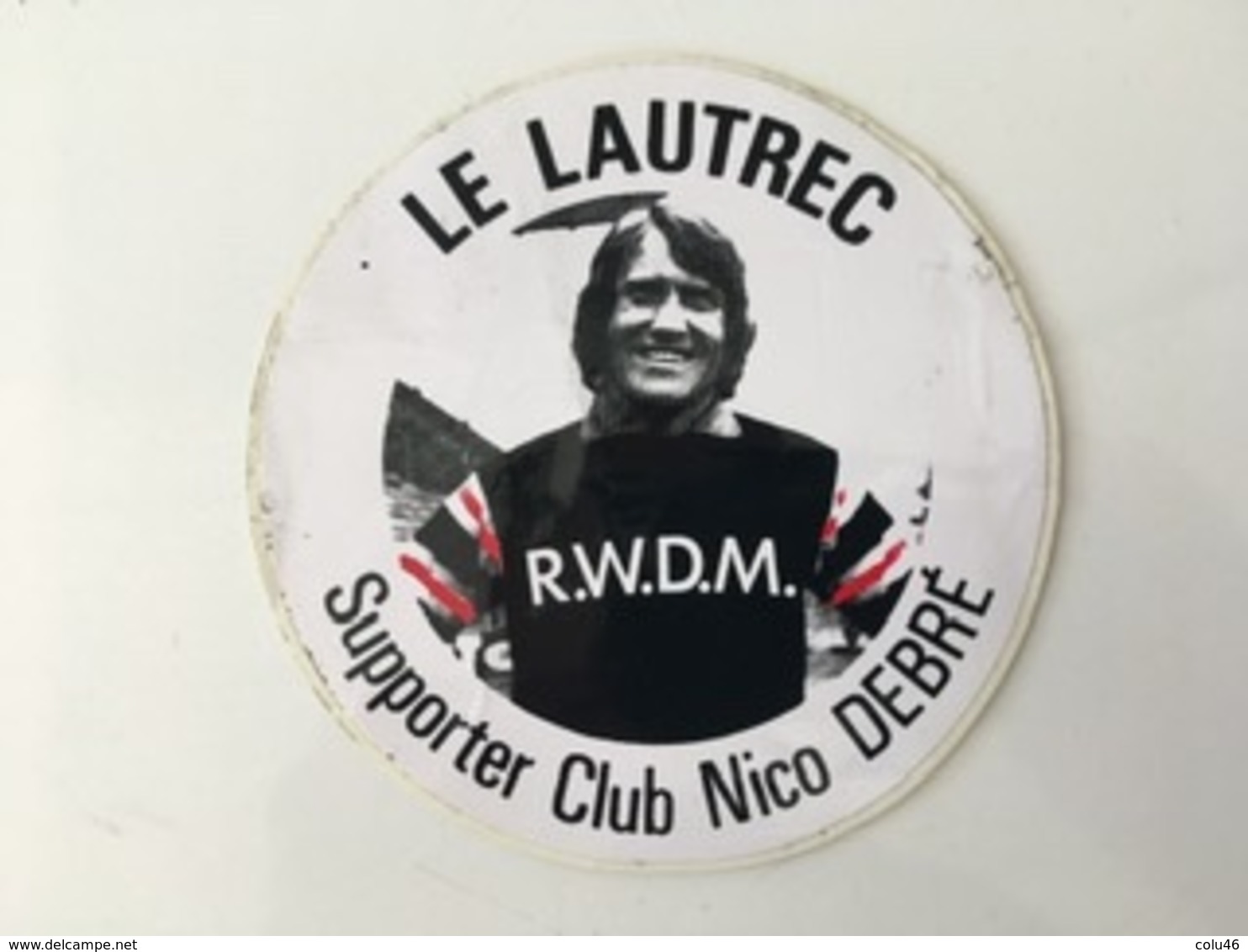 4 Stickers Vintage Années 70 Les Amis Du R.W.D.M. Supporter Club Nico Debré Le Canal Molenbeek - Autres & Non Classés