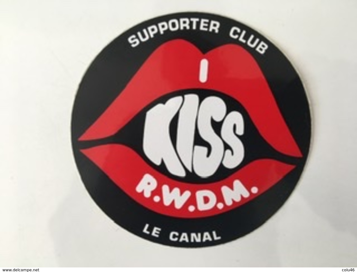 4 Stickers Vintage Années 70 Les Amis Du R.W.D.M. Supporter Club Nico Debré Le Canal Molenbeek - Autres & Non Classés