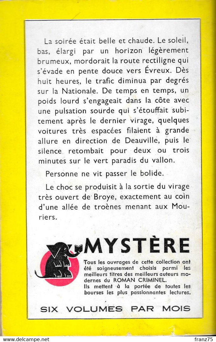 DEUIL EN ROUGE--Paul GERARD-Un Mystère 1959--BE - Presses De La Cité