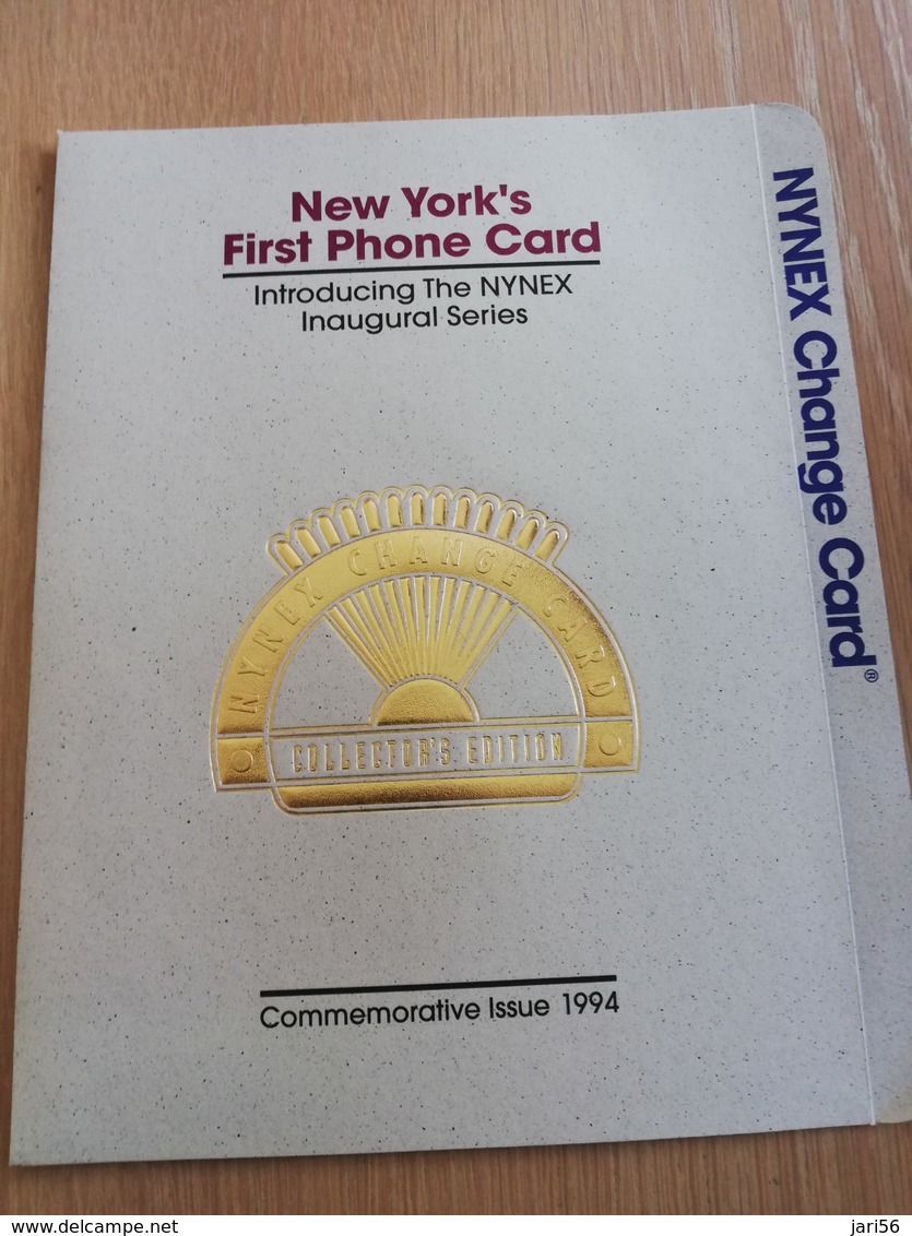 UNITED STATES  NYNEX  NEW YORKS FIRST PHONE CARD INAUGURAL SERIES  4 CARDS   MINT   LIMITED EDITION ** 1396** - Colecciones