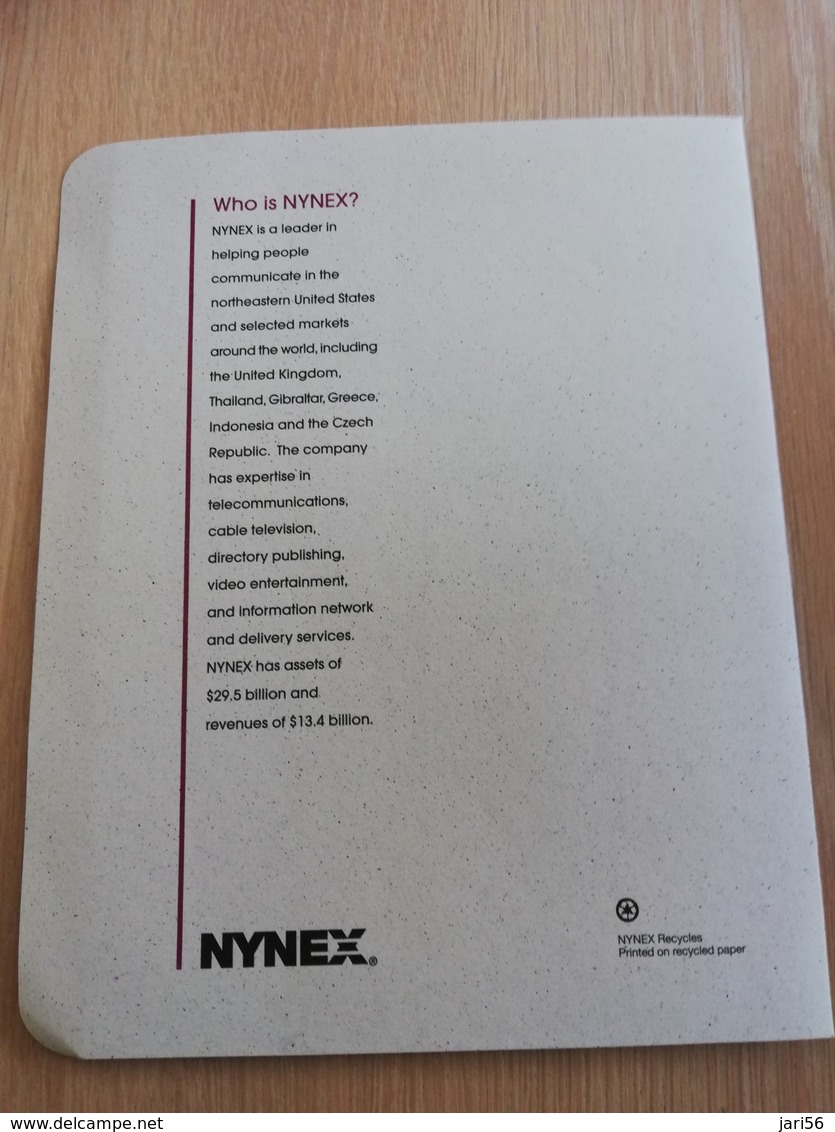 UNITED STATES  NYNEX  NEW YORKS FIRST PHONE CARD INAUGURAL SERIES  4 CARDS   MINT   LIMITED EDITION ** 1396** - Sammlungen