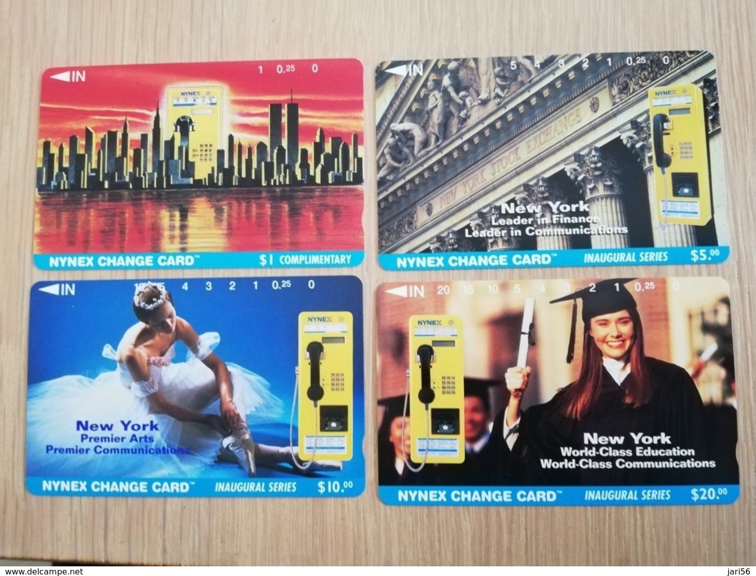 UNITED STATES  NYNEX  NEW YORKS FIRST PHONE CARD INAUGURAL SERIES  4 CARDS   MINT   LIMITED EDITION ** 1396** - Sammlungen