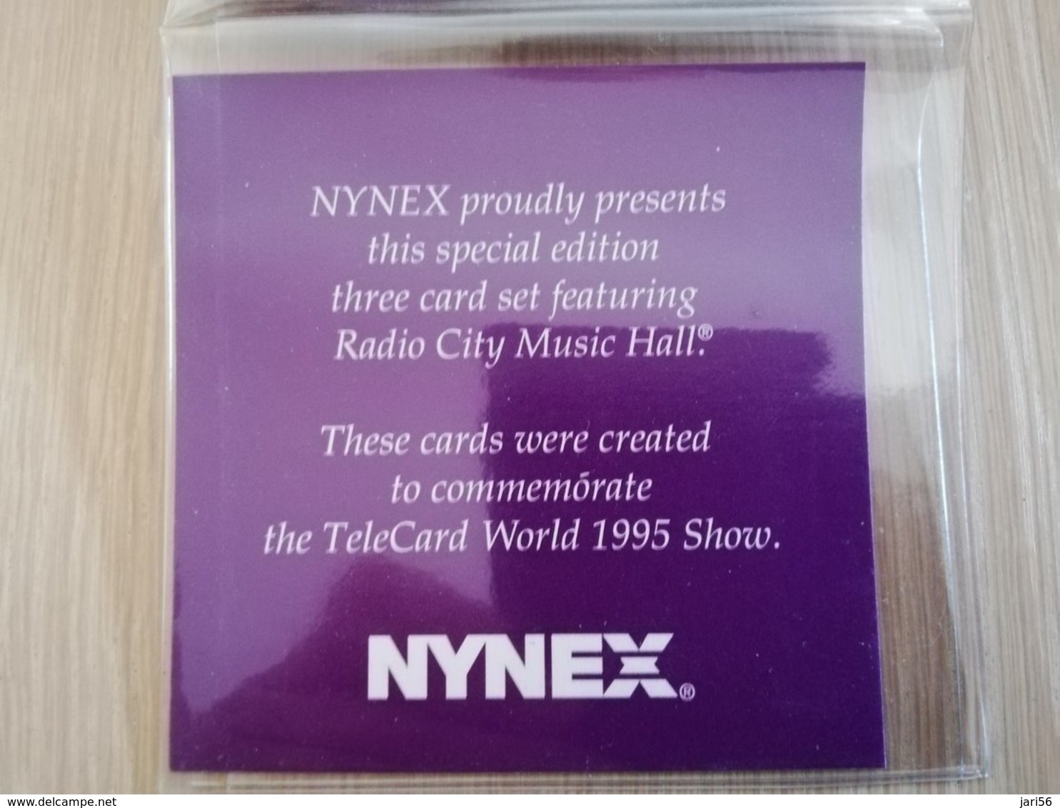 UNITED STATES  NYNEX  TELECARD WORLD 1995 RADIO CITY SEALED   3 CARDS   MINT   LIMITED EDITION ** 1397** - Colecciones