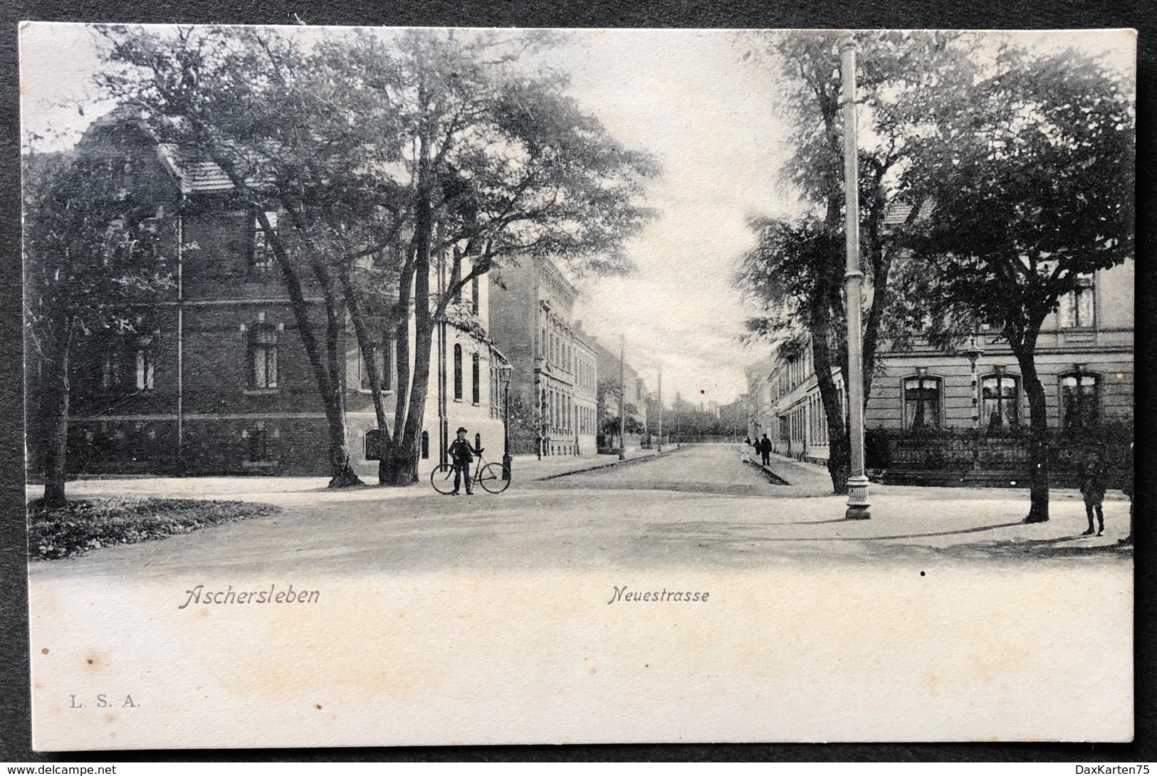 Aschersleben Neue Strasse/ Alte Postkarte - Aschersleben