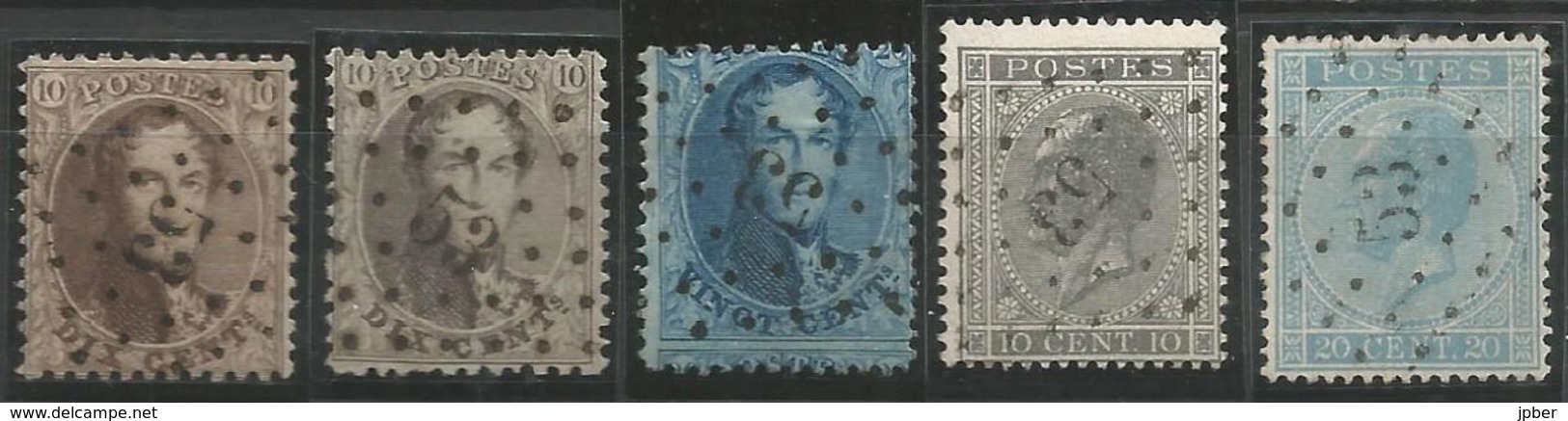 BELGIQUE - Oblitération(s) LP53 BRAINE-LE-COMTE - Postmarks - Points