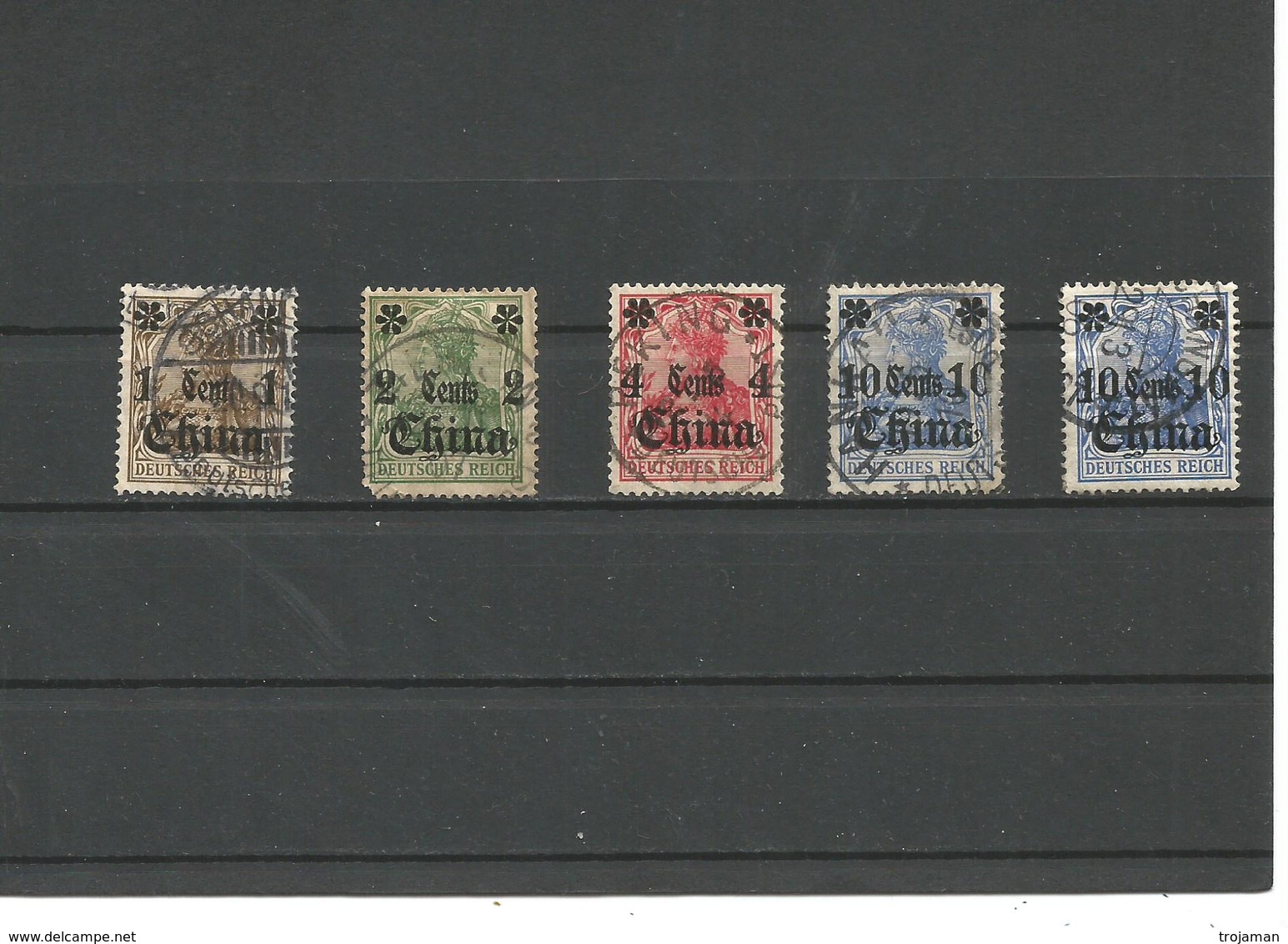 EX-M-20-04-10   5 USED STAMPS. - Deutsche Post In China