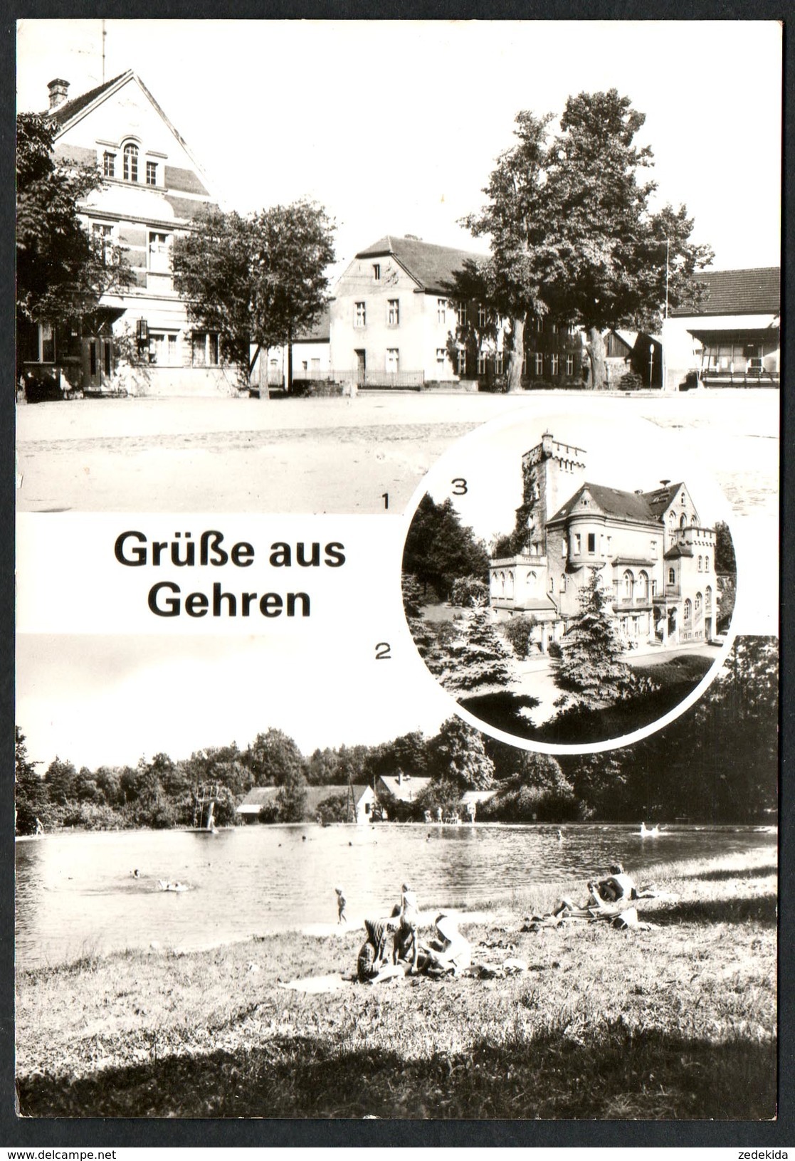 A1436 - Alte MBK Ansichtskarte - Grüße Aus Gehren - Kr. Luckau - Freibad Waldbad - Gel - Gehren