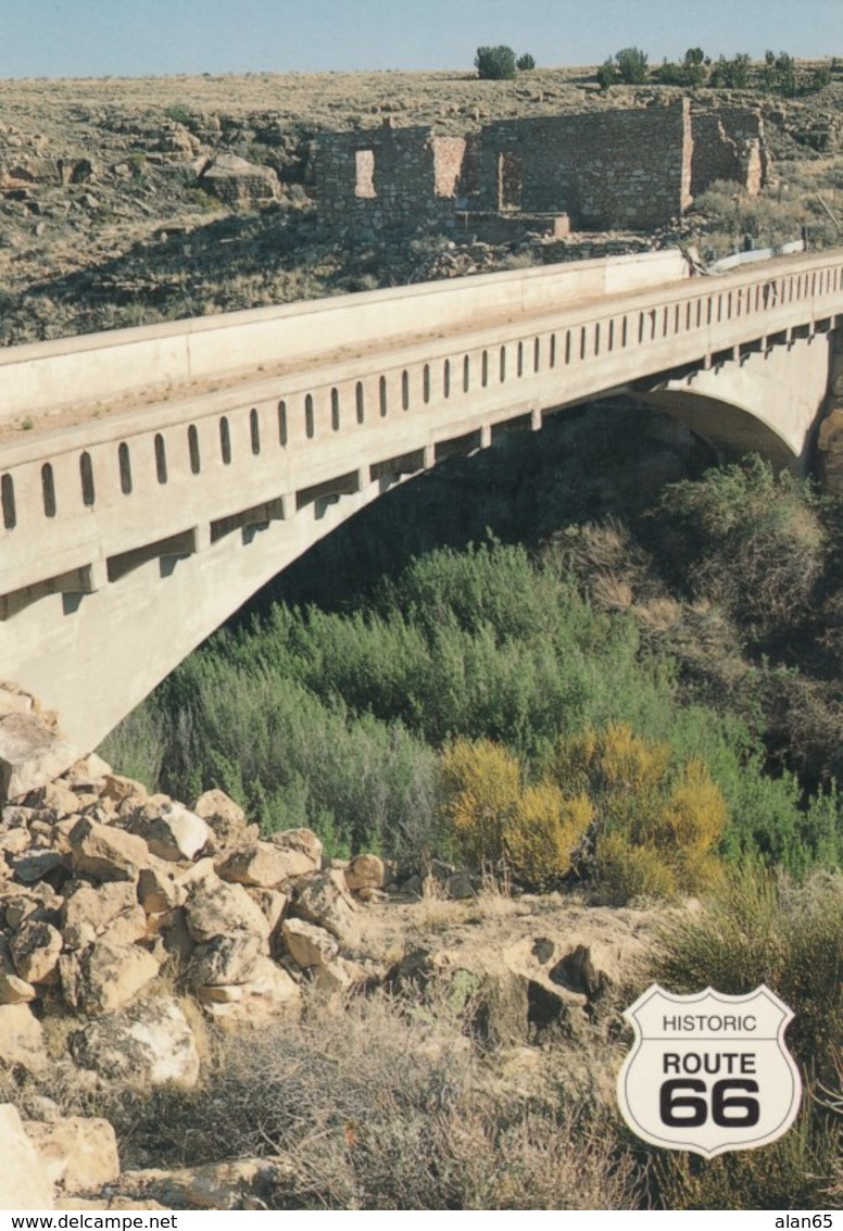 Route 66 Image Bridge At Two Guns Arizona, C1990s/2000s Vintage Postcard - Route '66'