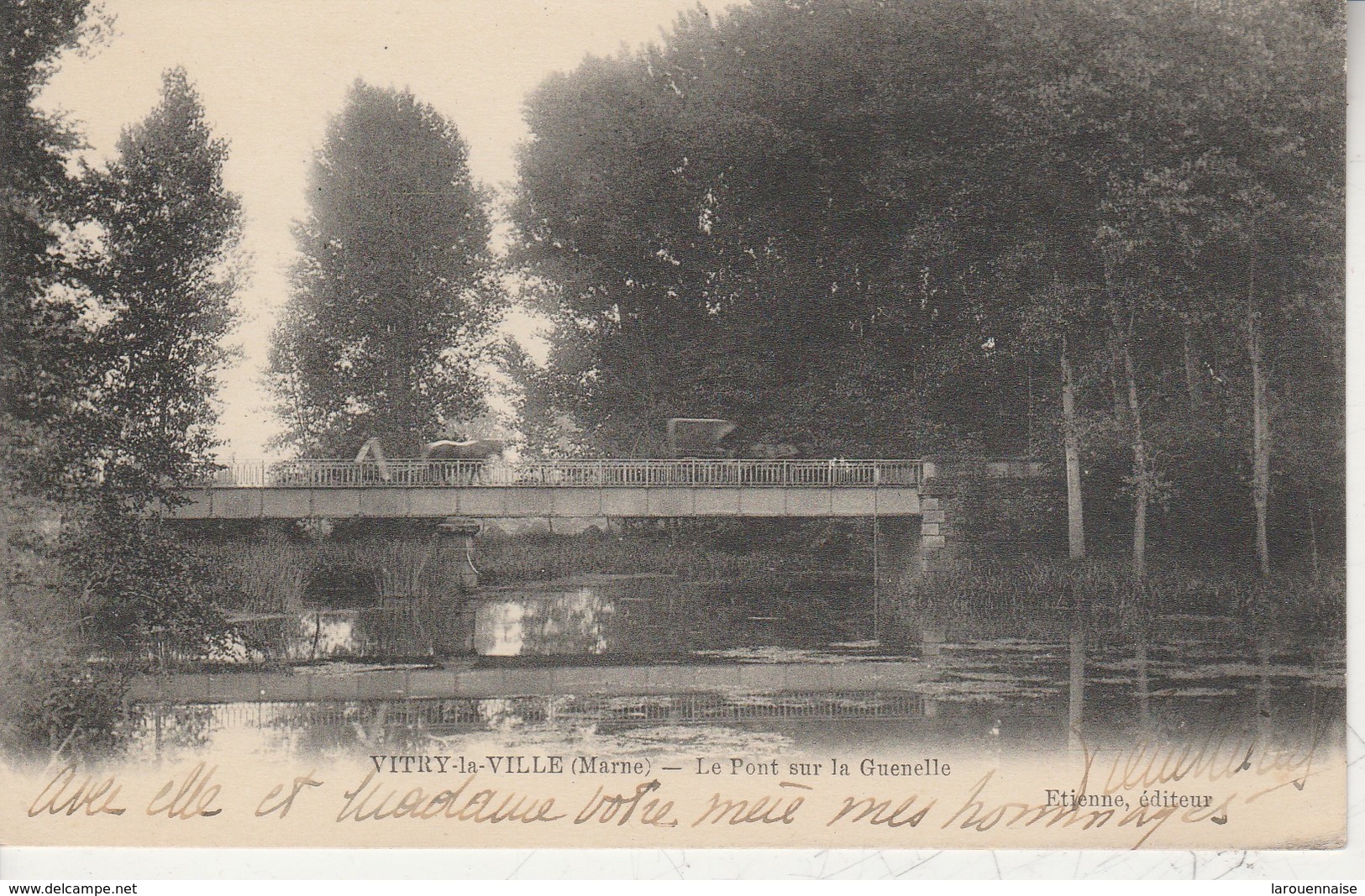 51 - VITRY LA VILLE - Le Pont Sur La Guenelle - Vitry-la-Ville