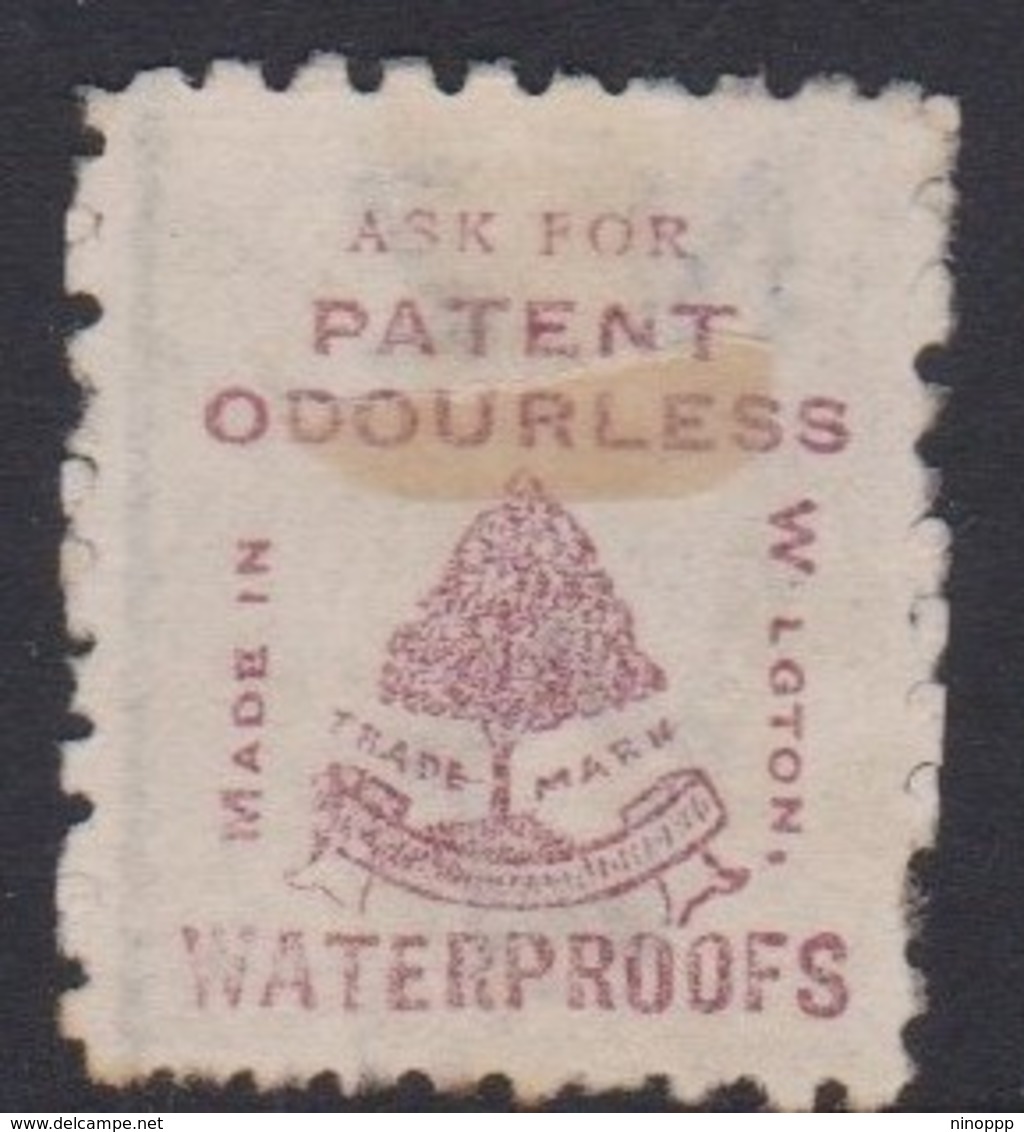 New Zealand Advertisements On The Backs Of Postage Stamps,Patent Odourless,used - Errors, Freaks & Oddities (EFO)