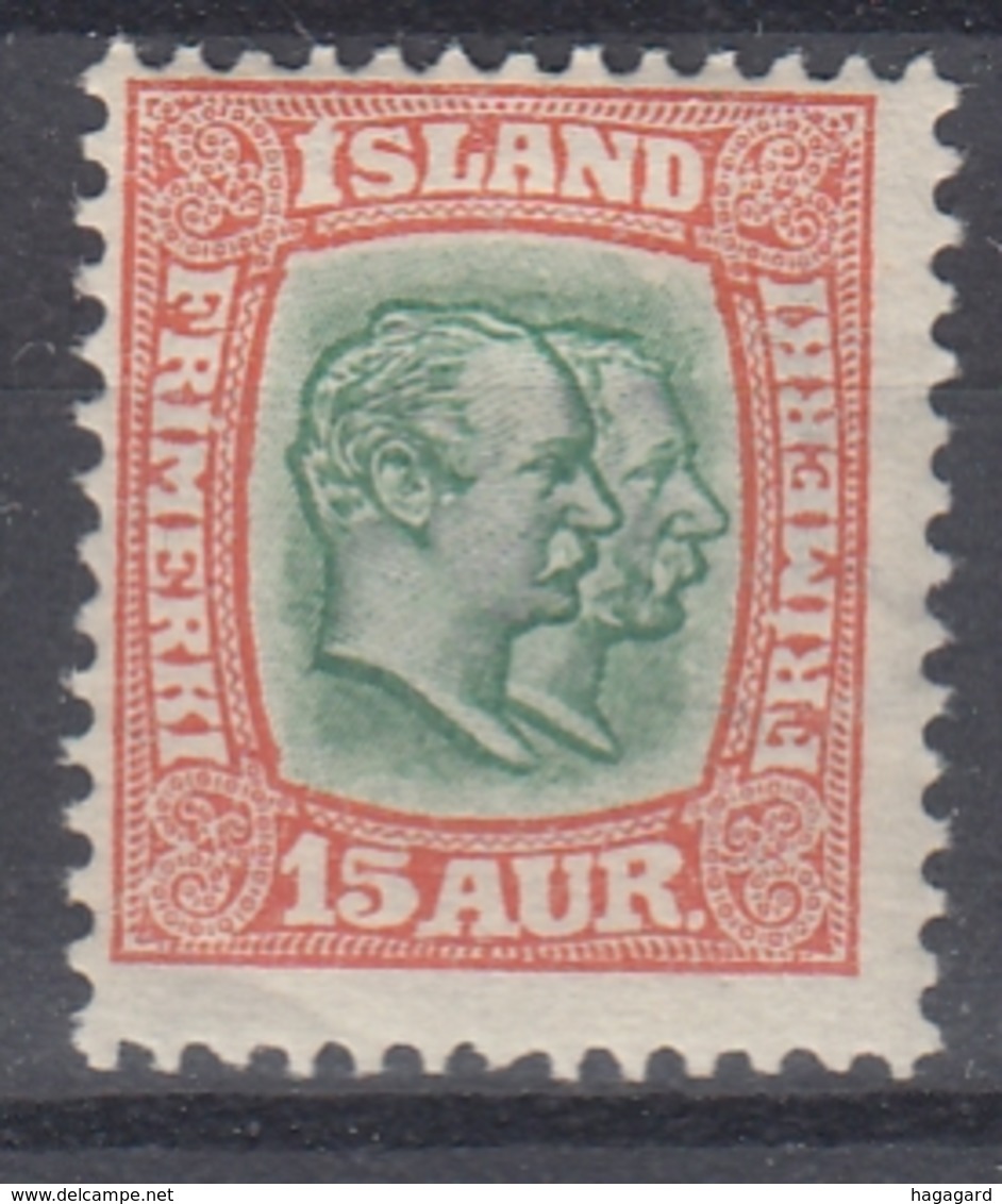 +M211. Iceland 1907. AFA / MICHEL 54. MH(*) - Nuovi