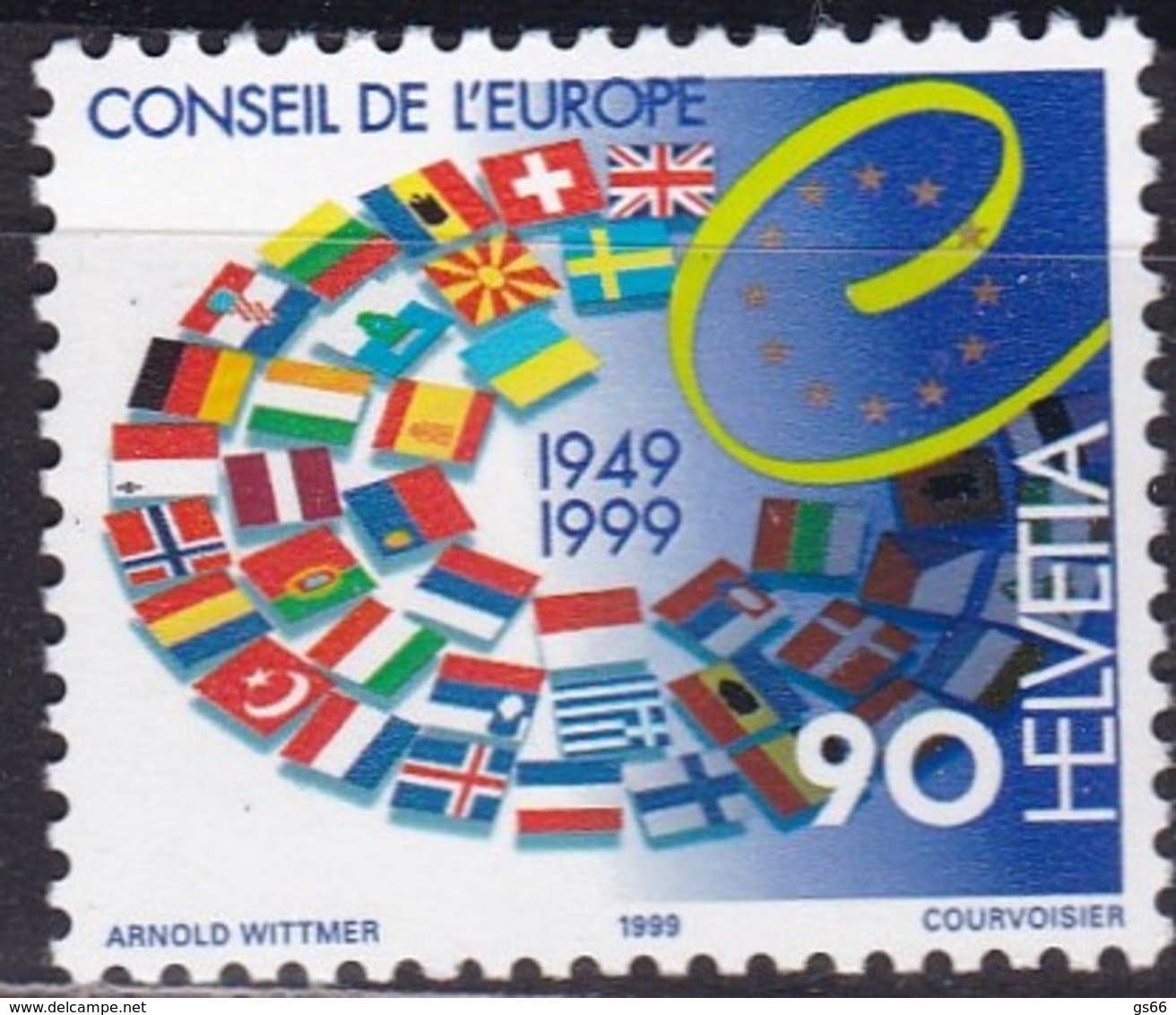 Schweiz 1999, 1688, MNH **, 50 Jahre Europarat. - Neufs