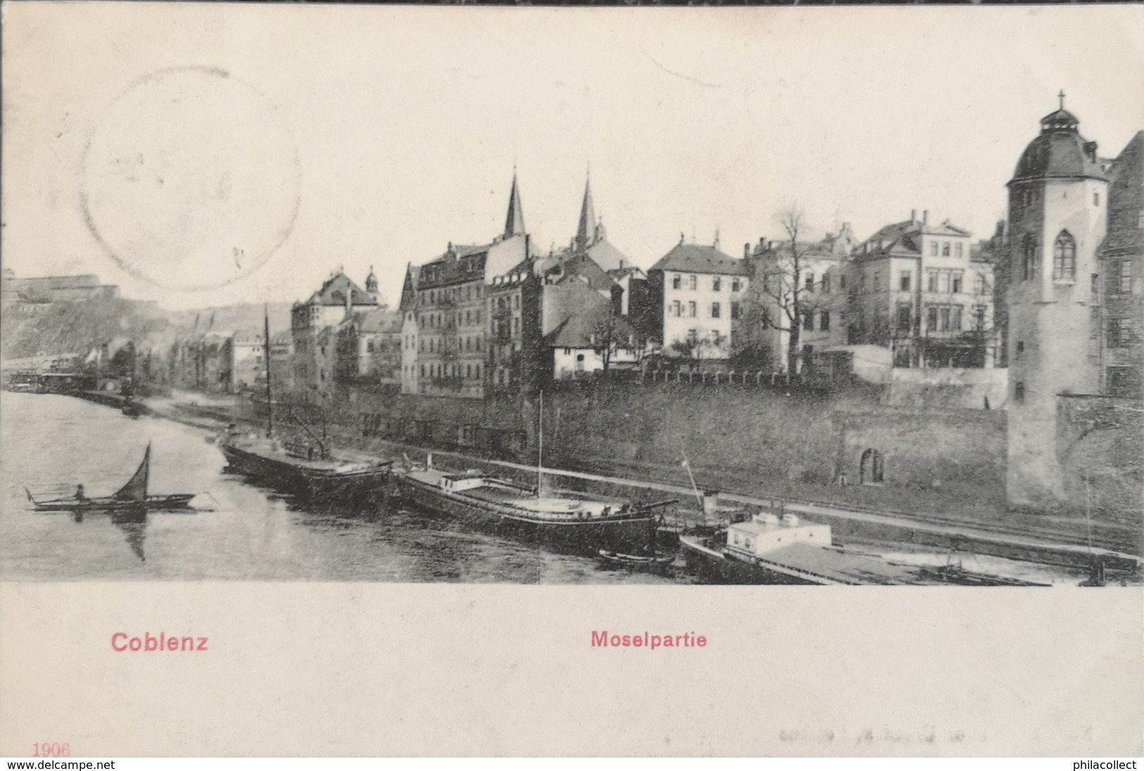 Coblenz (Koblenz) Moselpartie 1909 - Koblenz