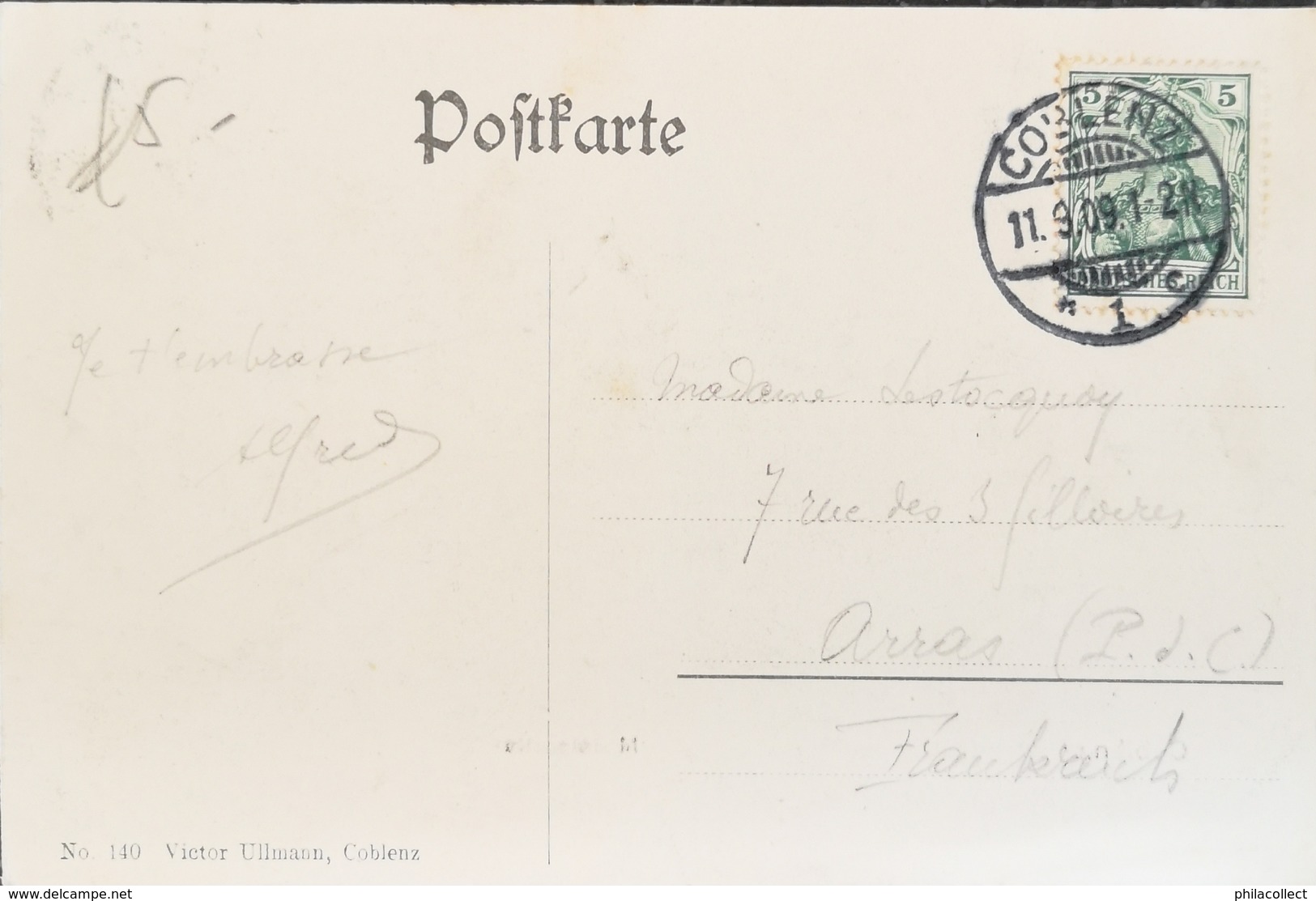 Coblenz (Koblenz) Moselpartie 1909 - Koblenz