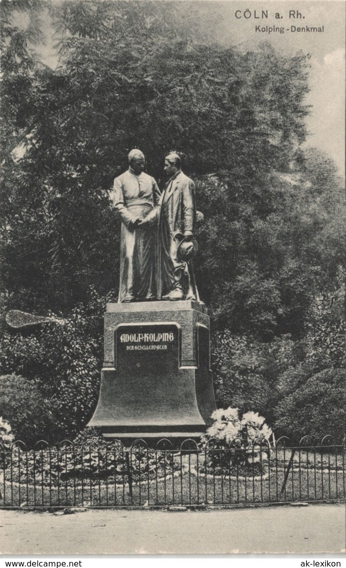 Ansichtskarte Köln Partie Am Adolf Kolping Denkmal 1906 - Koeln