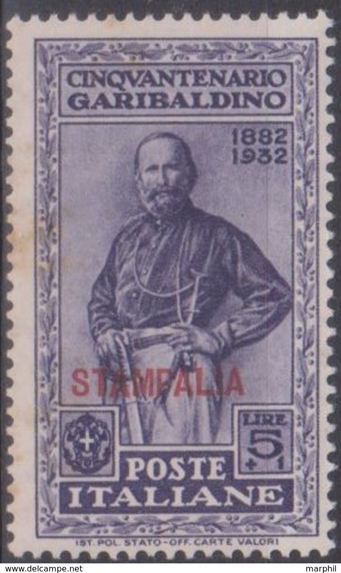 Italia Colonie Egeo Stampalia 1932 SaN°23 MH/* Vedere Scansione - Aegean (Stampalia)