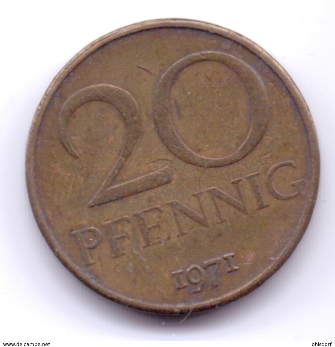 DDR 1971: 20 Pfennig, KM 11 - 20 Pfennig