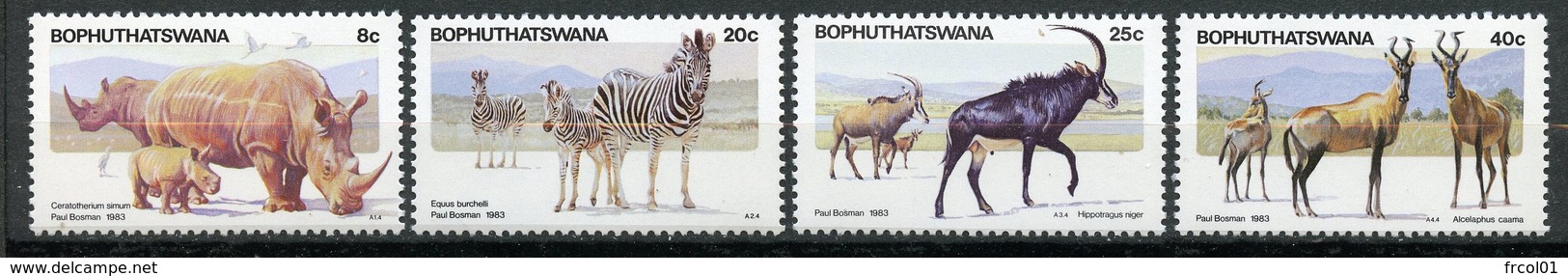 Bophuthatswana, Yvert 100/103**, MNH - Bophuthatswana