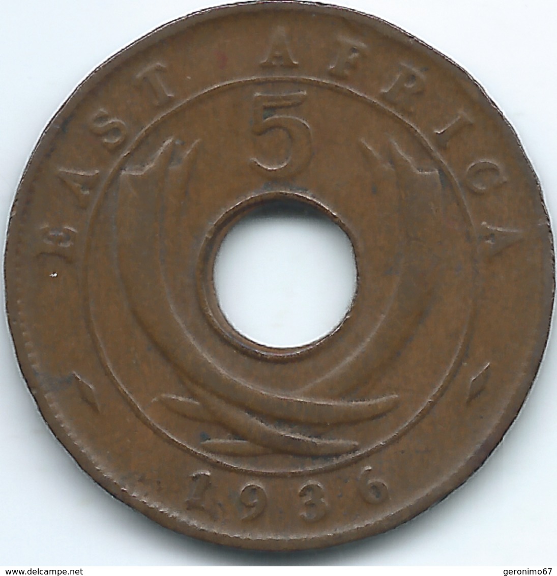 East Africa - Edward VIII - 1936 - 5 Cents - KM23 - Colonia Británica