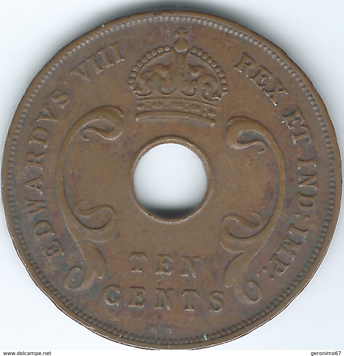 East Africa - Edward VIII - 1936 - 10 Cents - KM24 - British Colony