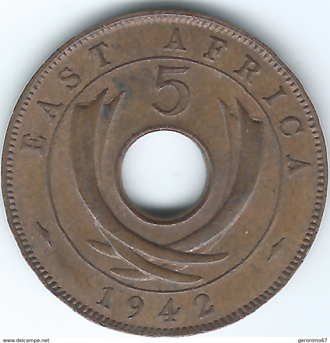 East Africa - George VI - 5 Cents - 1942 - KM25.2 - British Colony