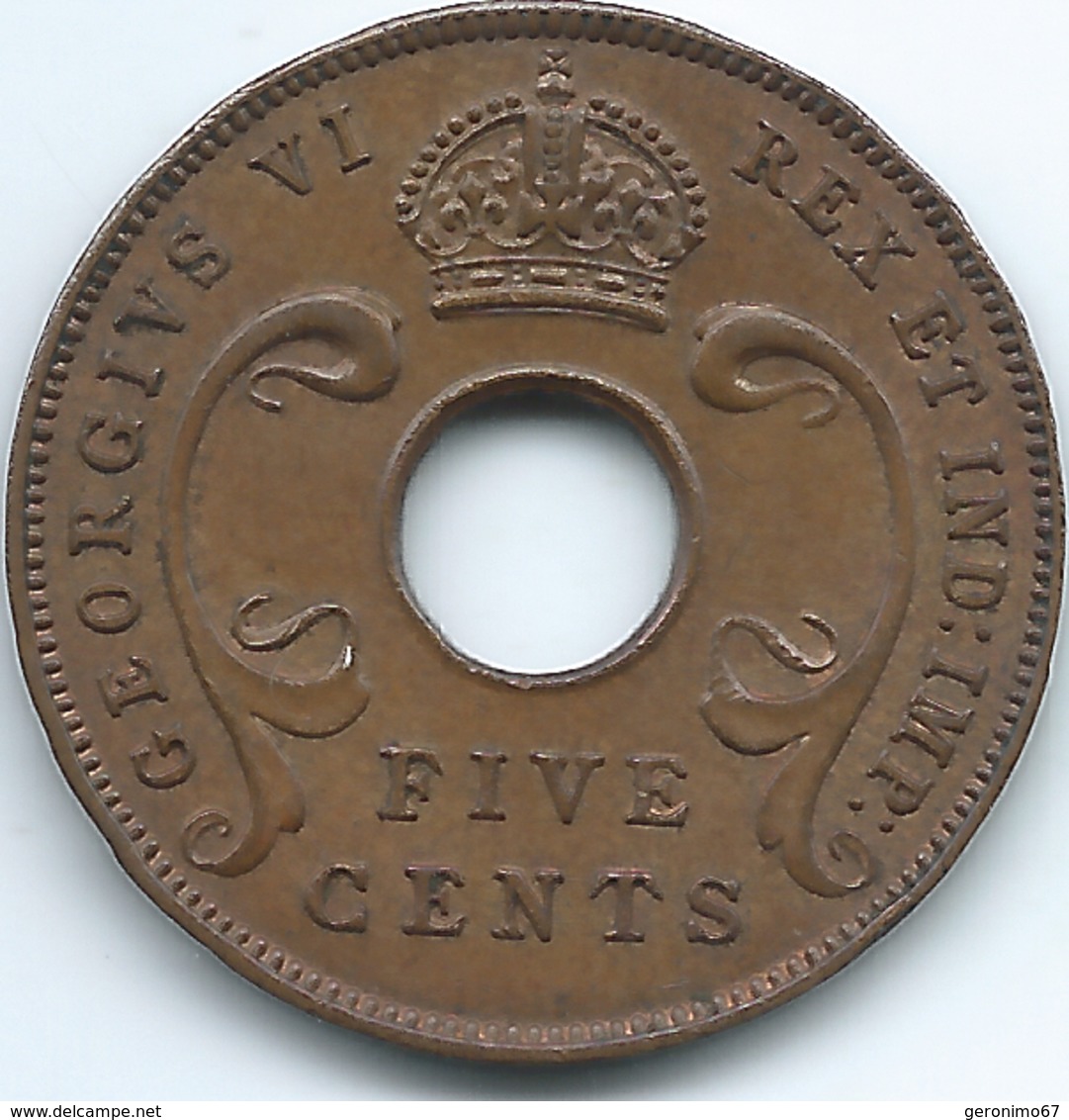 East Africa - George VI - 5 Cents - 1942 - KM25.2 - British Colony