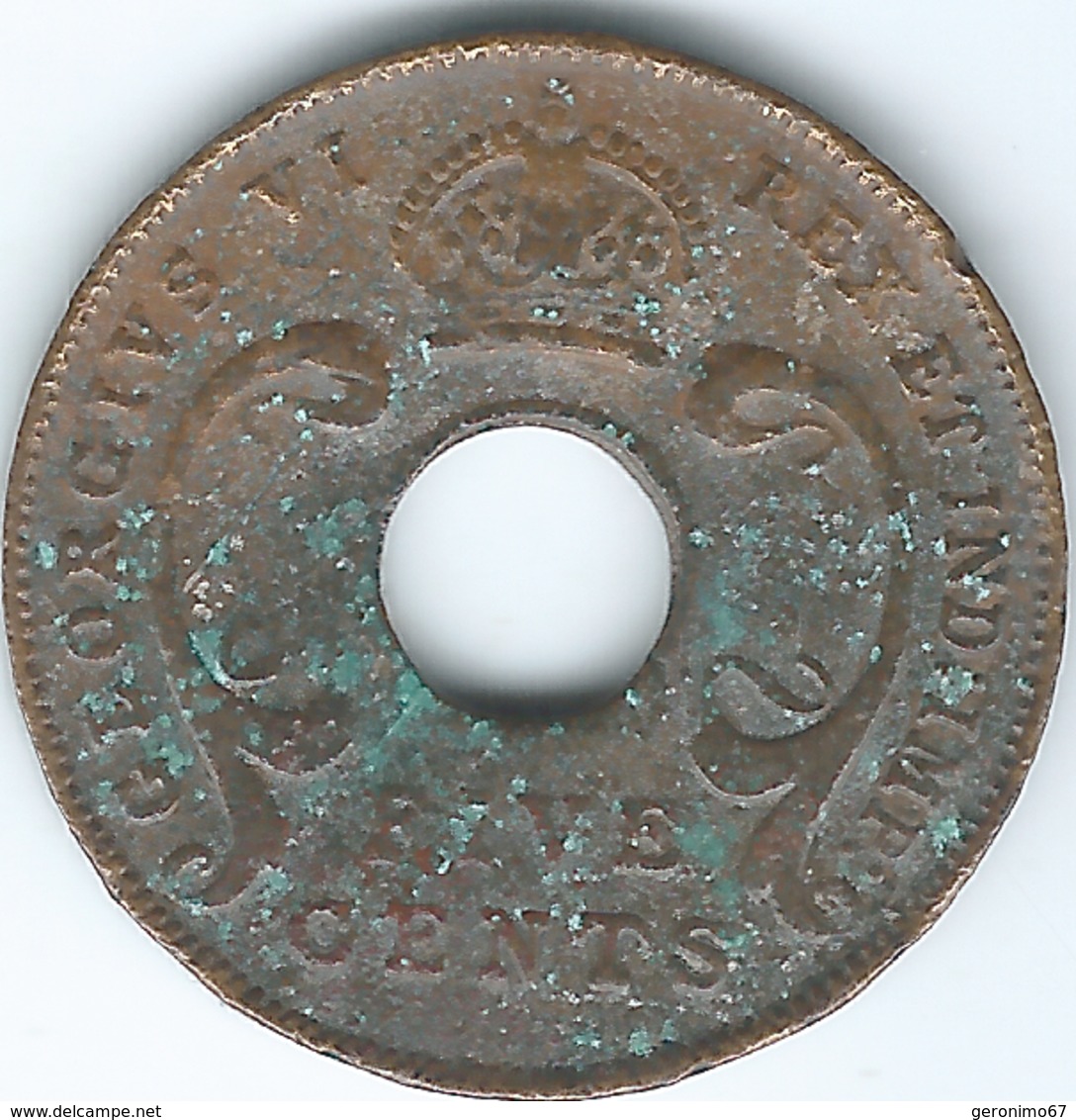 East Africa - George VI - 5 Cents - 1941 - KM25.1 - Colonie Britannique