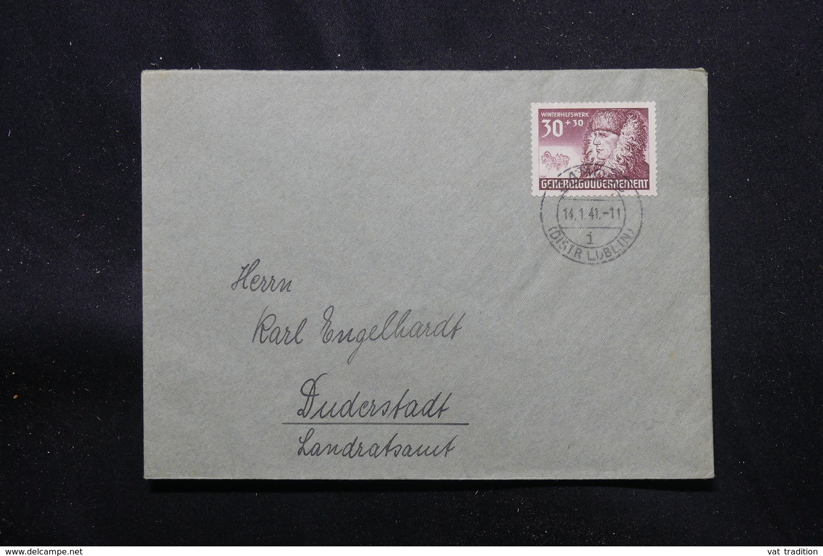 POLOGNE - Enveloppe De Zamość Pour Duderstadt En 1941, Affranchissement Plaisant - L 57855 - General Government