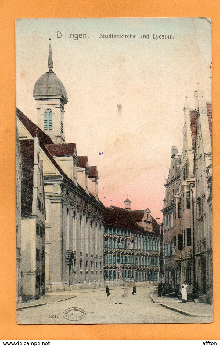 Dillingen Germany 1905 Postcard - Dillingen