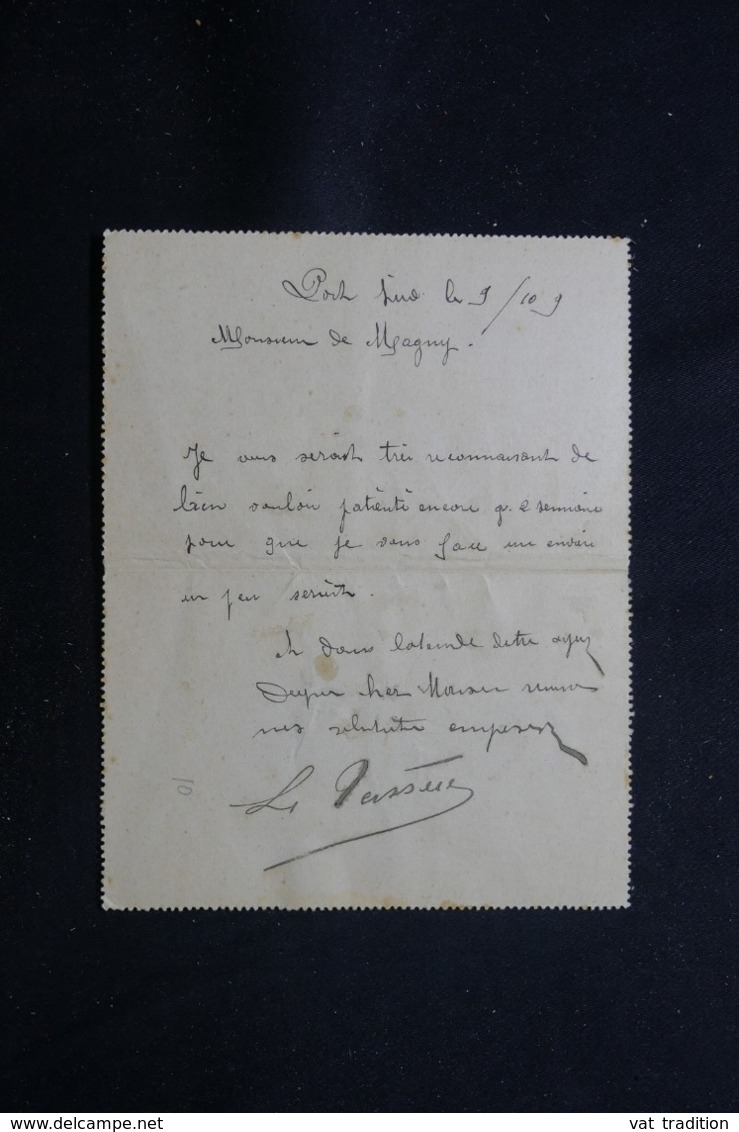 PORT SAÏD - Entier Postal Type Mouchon Surchargé "Taxe Réduite A 0f10 Ct " En 1909 Pour Toulouse - L 57871 - Lettres & Documents