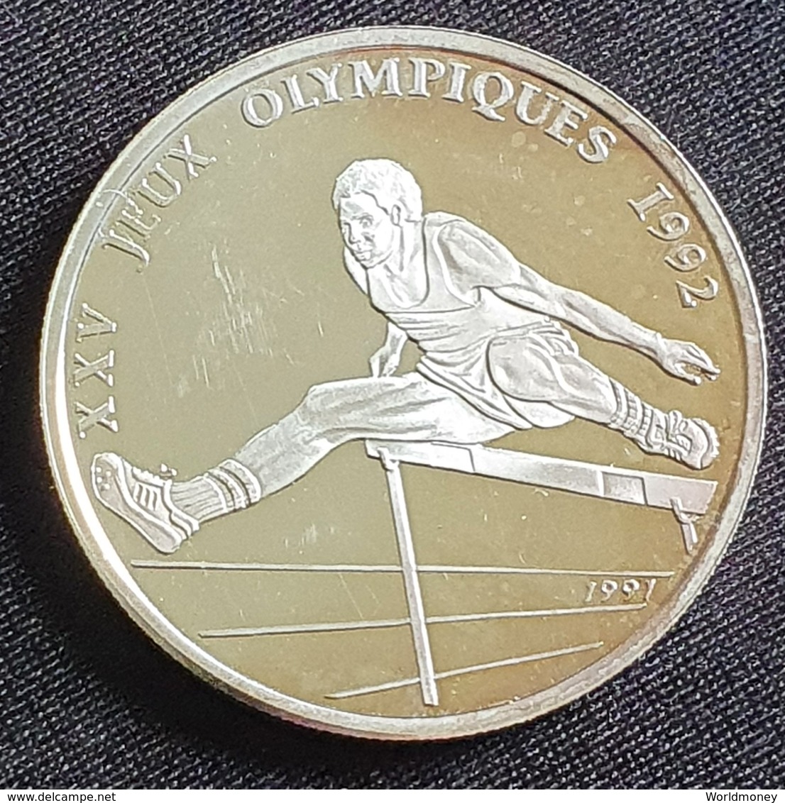 Republique Populaire Du Congo - 500 Francs 1991 "XXV Jeux Olympiques 1992"  Silver - VR-Rep. Kongo - Brazzaville