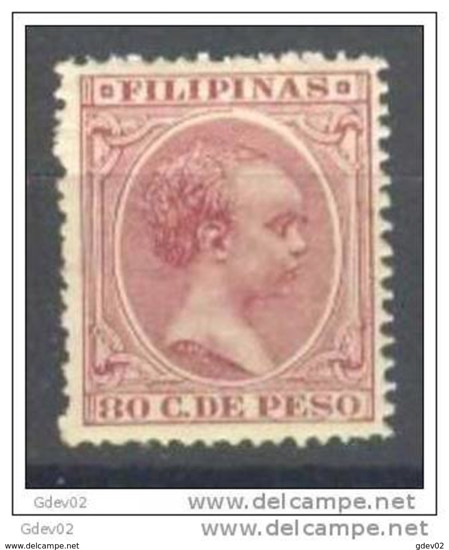FLPN130-L3603TEUESCOLSC.Philipines  Alfonso  Xlll.FILIPINAS ESPAÑOL.1896/7.(Ed  130**) Sin Charnela.MUY BONITO - Autres & Non Classés
