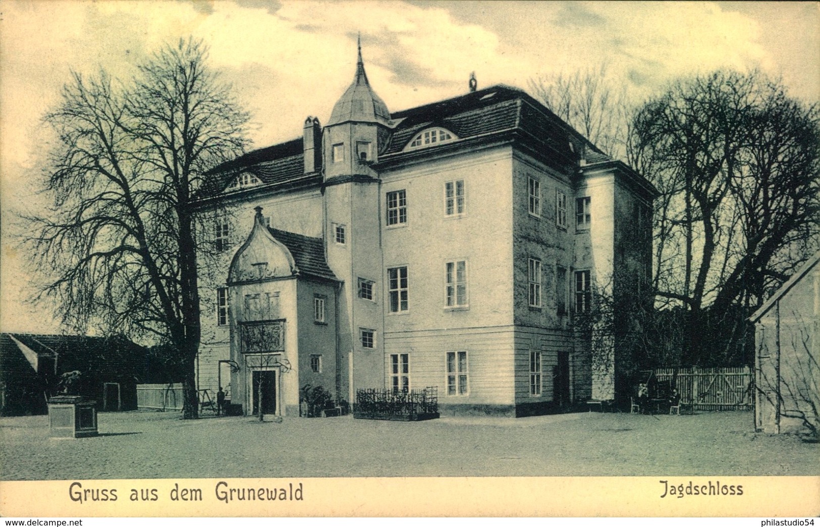 Gruss Aus Dem Grunewald, 1909, Bz. Berlin, Jagdschloss, - Grunewald