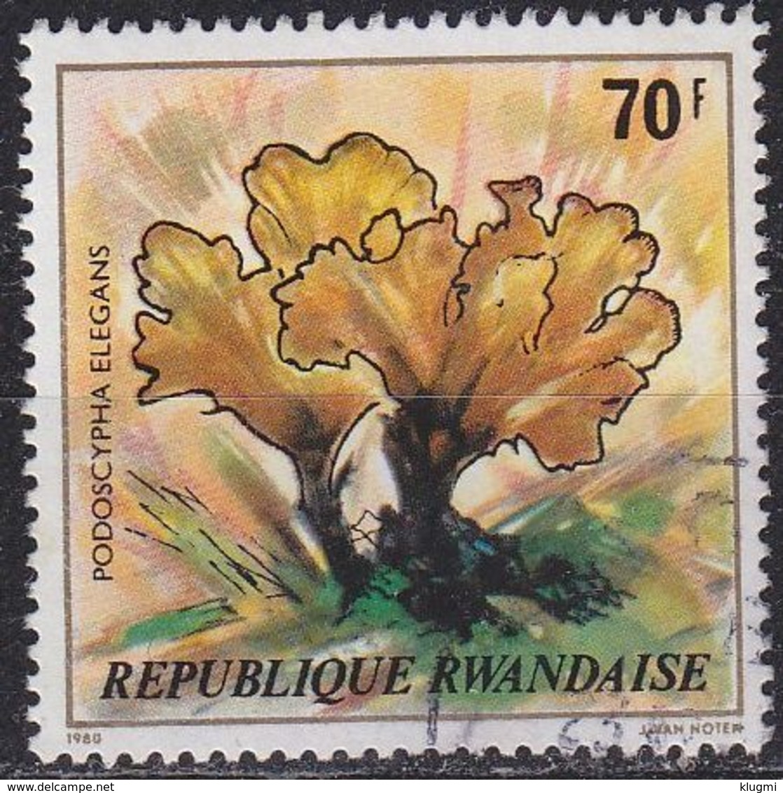 RUANDA RWANDA [1980] MiNr 1057 ( OO/used ) Pflanzen - Gebraucht