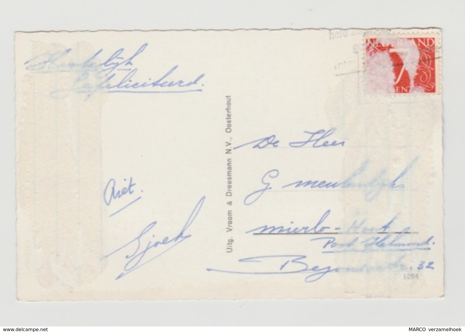 Postcard - Ansichtkaart V&D-gemeentehuis-sint Paulus Abdij Groeten Uit  Oosterhout (NL) 1964 - Oosterhout