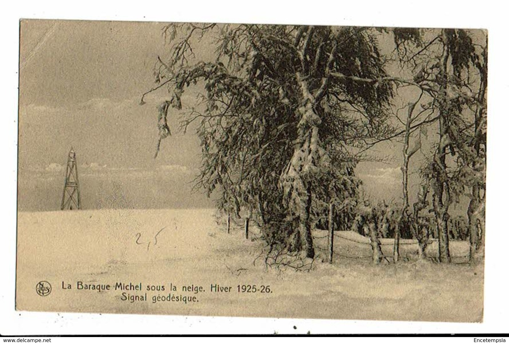 CPA-Carte Postale-BELGIQUE-  Baraque Michel Sous La Neige-1925-26 VMO15465 - Bullange - Bullingen