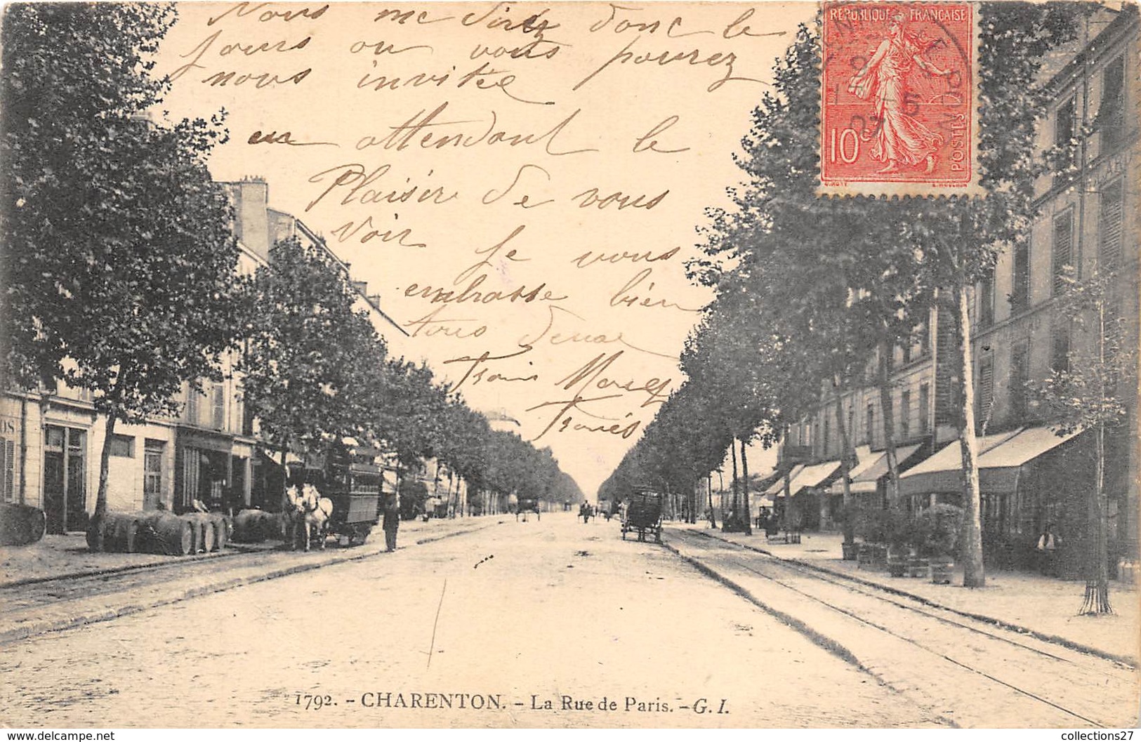 94-CHARENTON- LA RUE DE PARIS - Charenton Le Pont