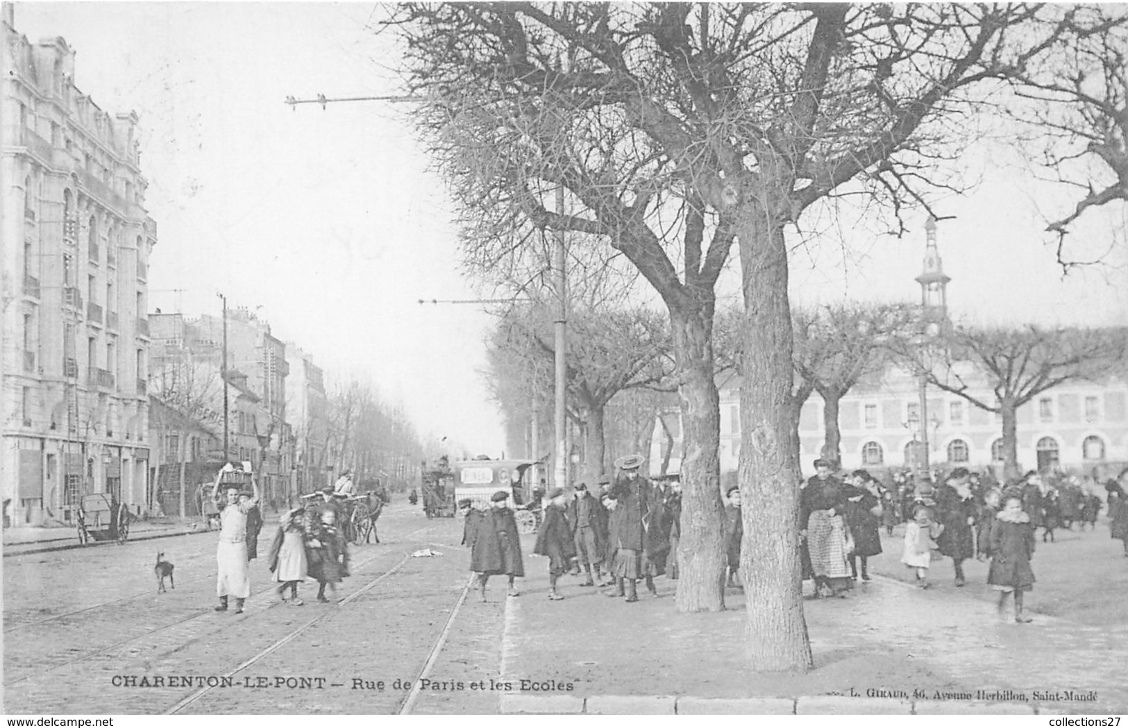 94-CHARENTON-RUE DE PARIS ET LES ECOLES - Charenton Le Pont