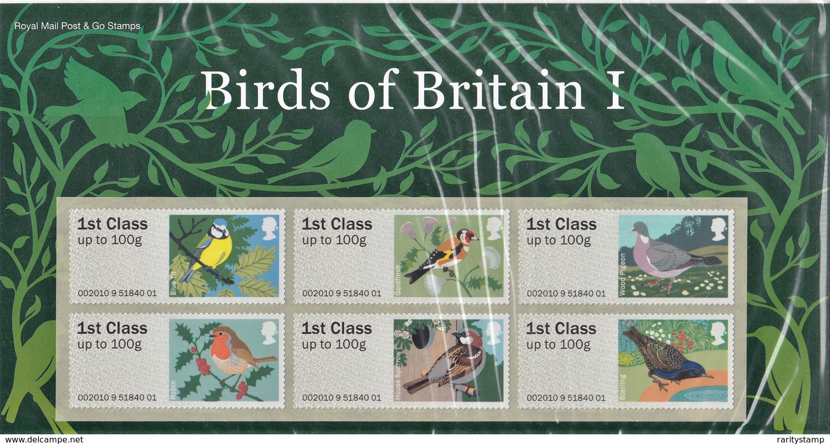 GRAN BRETAGNA 2010 POST & GO STAMPS  BIRDS I P&G2   MNH - Post & Go Stamps