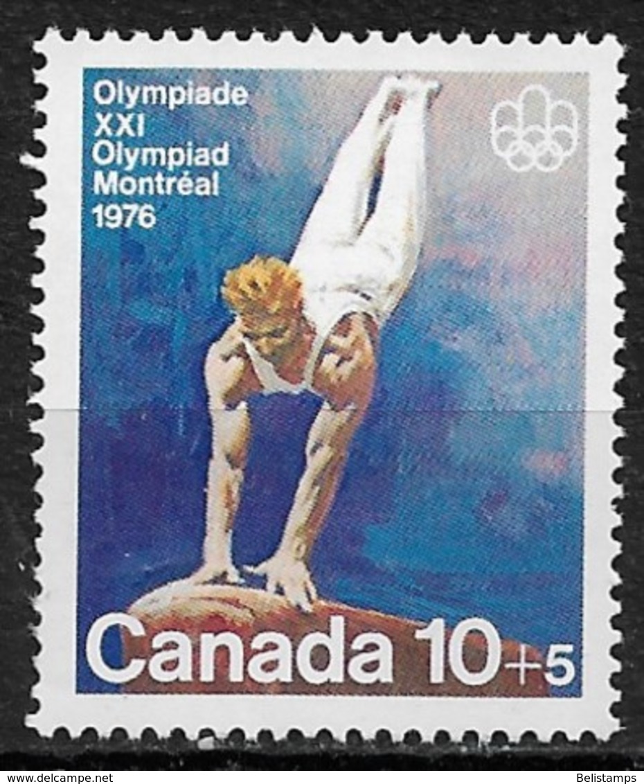 Canada 1976. Scott #B11 (MNH) Montreal Olympic Games, Vaulting - Nuevos