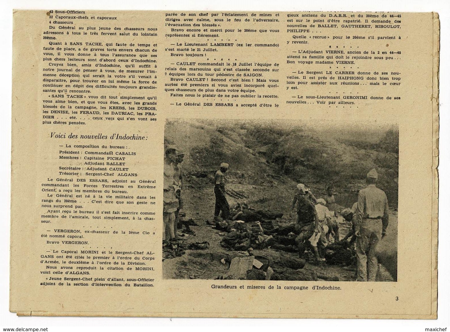 Revue 10 Pages, Format 25 X 36 Cm Pliée Au Centre "Sans Tâche" Ceux Qui Restent Du 20ème - Octobre/Novembre 1948 - Français