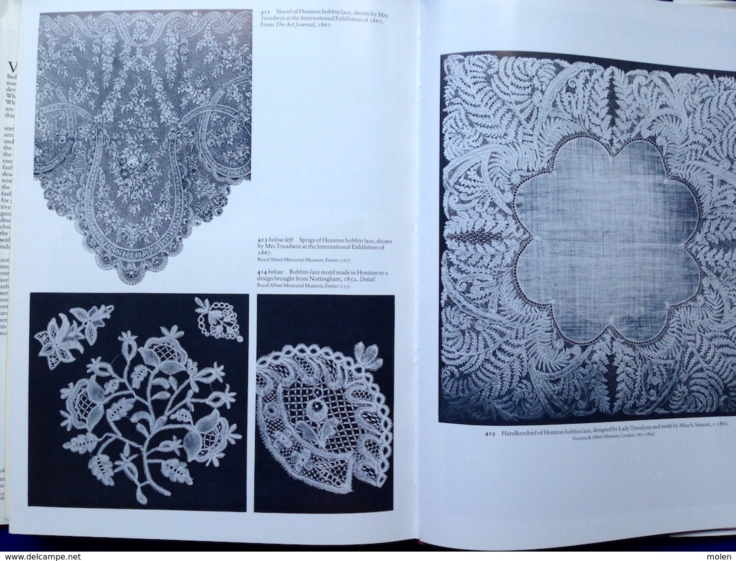 LACE A HISTORY 484pp 500ill Santina M. Levey Geschiedenis KANT Histoire DENTELLE KANTWERK dentelliere kantwerkster Z661